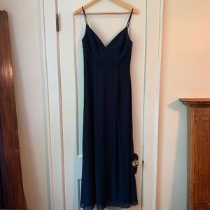 BILL LEVKOFF Bridesmaid Dress Style 7035 in Navy